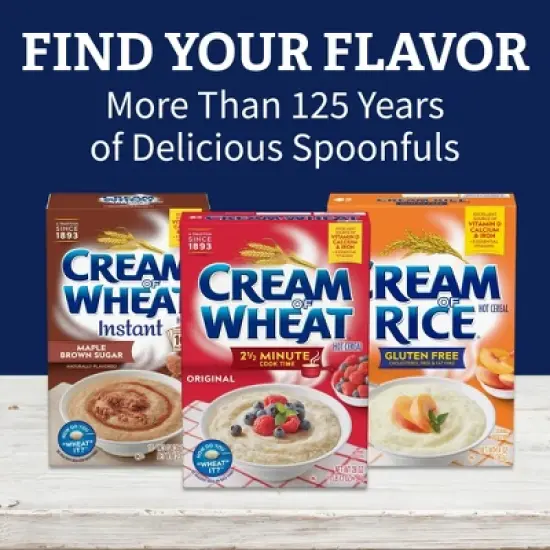 Cream of Wheat Original Flavor, Cinnabon and Maple Brown Sugar Instant Hot Cereal Variety Pack, Kosher, 10 Packets (Pack of 2) image {4}