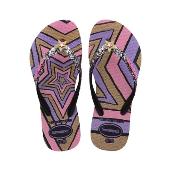 Havaianas Girls Kids Slim Glitter 2 Flip Flop Sandals image {5}