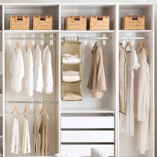 Unique Bargains Reusable Rectangle Clothes Dividers Blank Labels 16 Pcs image {3}