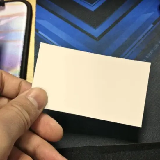 100 Sheets-Blank Business Card Paper - 1000 Business Card Stock for Inkjet and Laser Printers, 170gsm, Ivory, 3.5 x 1.9 inches image {1}