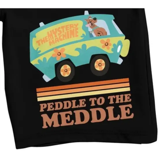 Scooby Doo Mystery Machine Men's Black Sleep Pajama Shorts image {1}