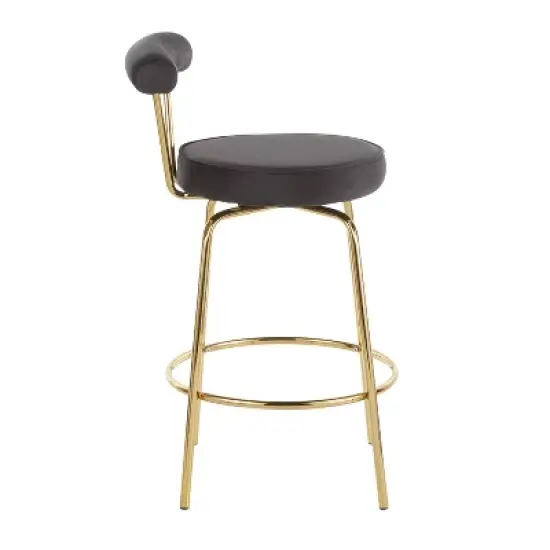Set of 2 Rhonda Glam Counter Height Barstools - LumiSource image {2}