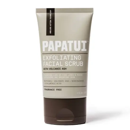 Papatui Paraben-Free Men's Ageless Action Niacinamide and Hyaluronic Acid Face Exfoliating Scrub - Unscented - 4oz image {1}