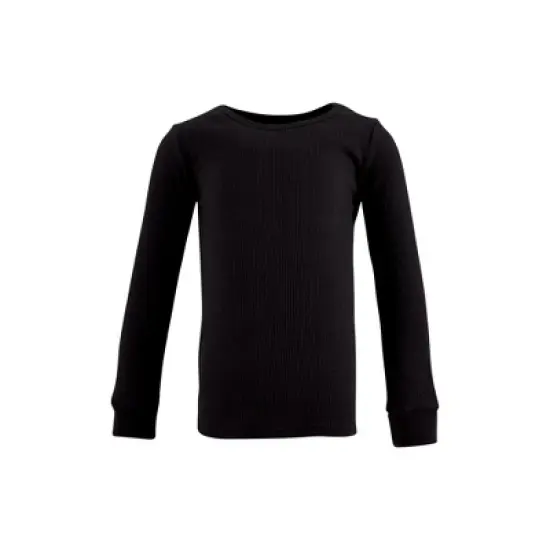 Hudson Baby Thermal Long Underwear 2pc Set, Black image {2}