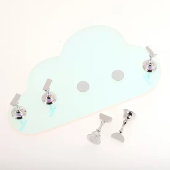Unique Bargains Cloud Nail Display Stand Colorful Silver Tone 1 Set image {2}
