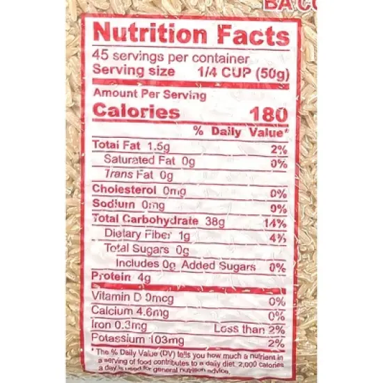 Three Ladies Thai Hom Mali Brown Jasmine Rice 5 lbs. (2.27 kgs) image {5}