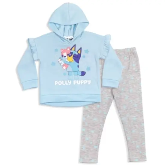 Bluey Bingo Bluey Girls Fleece Hoodie and Leggings Outfit Set Toddler image {8}