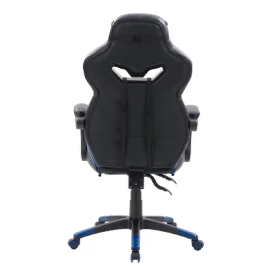 Doom Gaming Chair Black and Blue - CorLiving image {4}