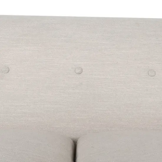 Mableton Mid-Century Modern Upholstered 3 Seater Sofa - Christopher Knight Home image {4}
