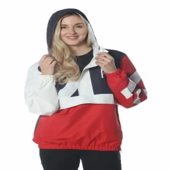 Members Only - Women's Jungle Print Popover Oversized Jacket image {1}