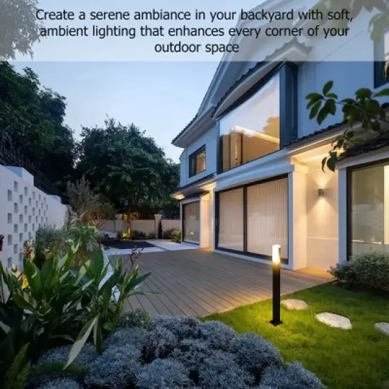 Gardenised LED Landscape Lighting IP65 Waterproof Outdoor Light Fixture with Durable Aluminum Housing 3000K Warm Light image {4}