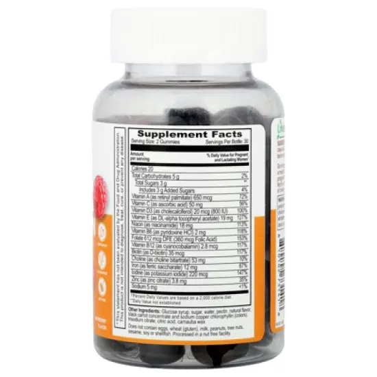 Lifeable Multivitamin with Iron Gummies, Raspberry, 60 Gummies image {1}