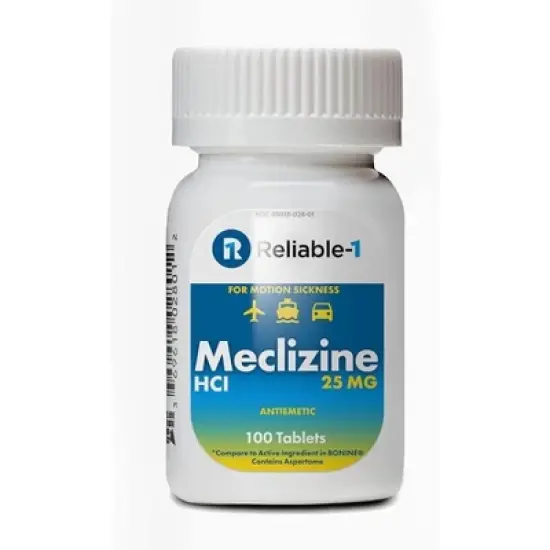 Reliable 1 Meclizine HCL 25mg 100 Tablets image {6}