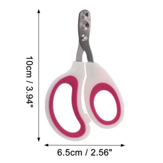 Unique Bargains Durable Double Hole Pet Nail Clippers 3.94"x2.56" 1 Pc image {3}