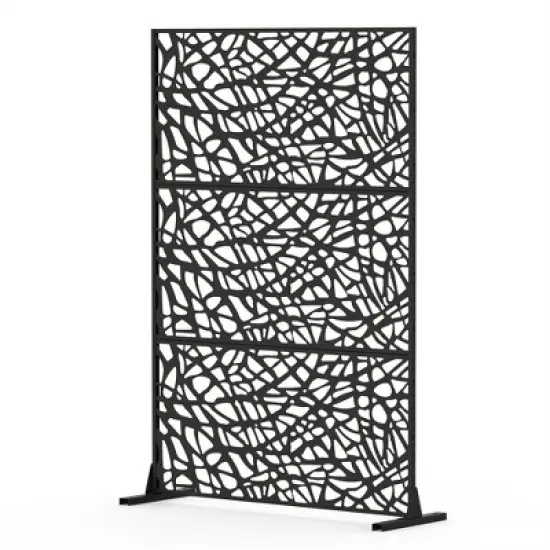 Metal Privacy Screens And Panels With Free Standing,Sun Flower Shape Freestanding Outdoor Indoor Privacy Screen,Decorative Privacy Screen-The Pop Home image {7}