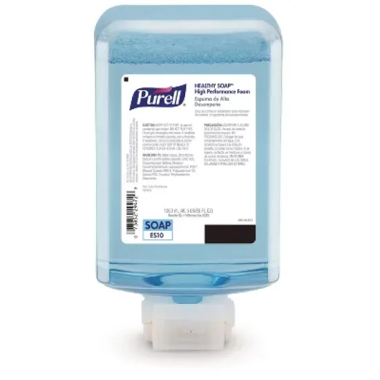 PURELL HEALTHY SOAP with CLEAN RELEASE Technology Refill, For ES10 Dispensers, Fragrance-Free, 1,200 mL, 2/Carton image {1}