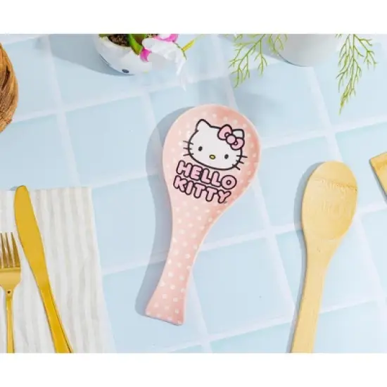 Silver Buffalo Sanrio Hello Kitty Polka Dots Ceramic Spoon Rest image {2}