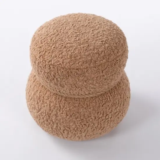 Maliang Ottomans, Snowman Stool, Greig Plush Cushion, Suitable For Any Space image {1}