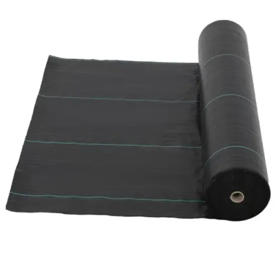 6Ft x 300Ft Heavy Duty Weed Barrier Fabric, 3.2 Oz Professional Grade Landscape Fabric, Weed Block Gardening Mat for Plant Bed, Erosion Control image {7}