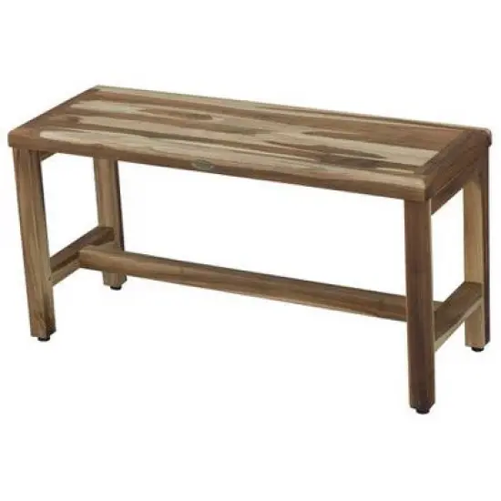 EcoDecors&reg; Eleganto&reg; 36" Teak Wood Shower Bench in EarthyTeak Finish image {9}