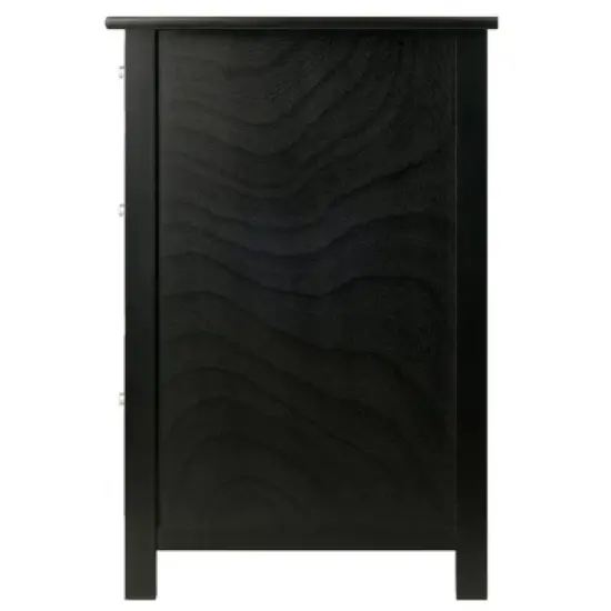 Delta File Cabinet - Black - Winsome image {3}
