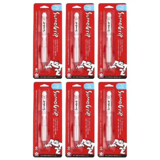 Sakura SumoGrip Pen Liquid Ink Multicolor Ink 6/Bundle (SAK50280-6) image {2}