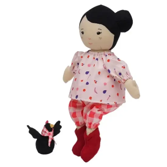 Manhattan Toy Playdate Friends Nico Machine Washable and Dryer Safe 14 Inch Doll with Mini Rooster Stuffed Animal image {2}