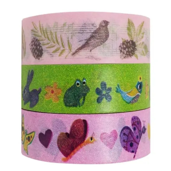 Nature Buddies Washi Masking Tape (Set of 3) image {1}