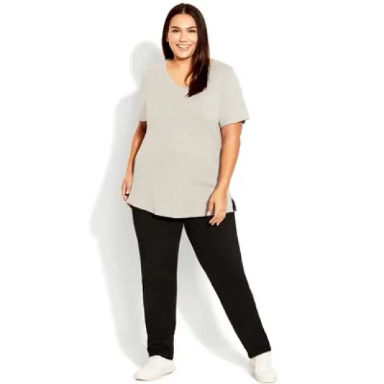 Women's Plus Size Butter Denim Straight Leg Jean Black - tall | AVENUE image {4}