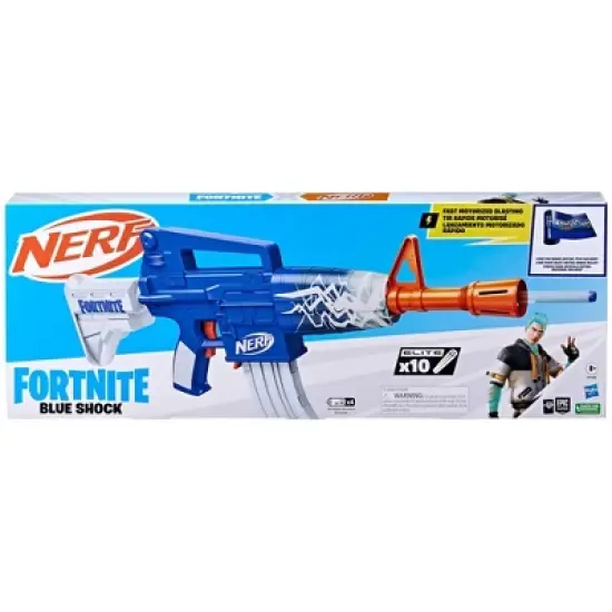 NERF Fortnite Blue Shock Dart Blaster image {1}
