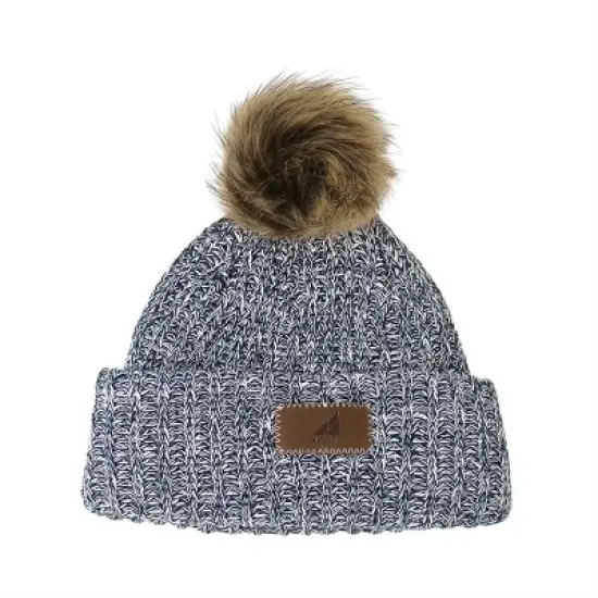 Arctic Gear Toddler Cotton Cuff Hat with Pom image {3}