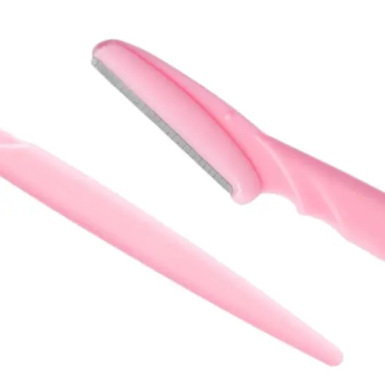 Glamlily 60-Pack Eyebrow Facial Razor for Women, Multipurpose Dermaplane Hair Remover Trimmer Tool, Colorful Shaving Bulk Set, 3 Colors, 6x1.4 In image {7}