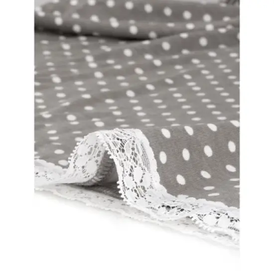 Agnes Orinda Womens Plus Size V Neck Polka Dots Short Sleeve Sleepwear Pajamas Nightgown image {5}