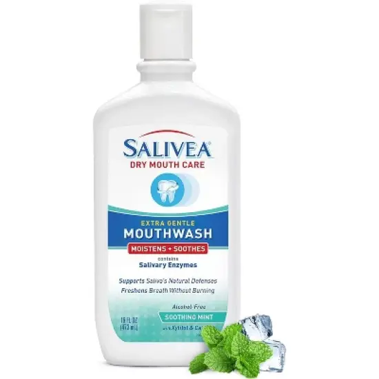 Salivea Extra Gentle Mouthwash Soothing Mint, 16 Oz image {5}