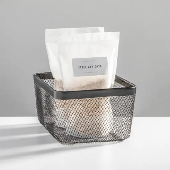 Metal Mesh Pantry Basket for Kitchen Storage image {4}