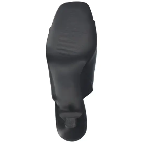 Journee Collection Womens Mercerr Slip On Open Toe Kitten Heel Pump image {4}