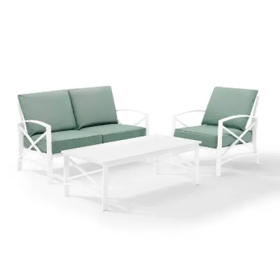 3pc Kaplan Outdoor Steel Conversation Set - Crosley
 image {5}