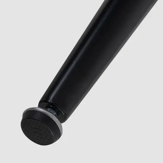 Avatar 34.5" Width Glass Top Modern Round Dining Table Black 4 Point/leg-The Pop Home image {5}