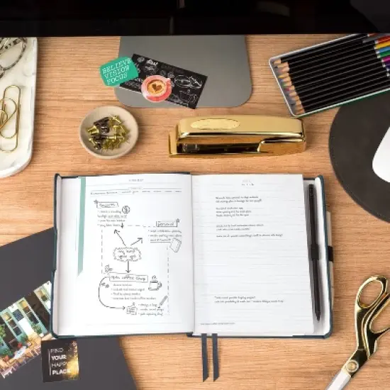 At-A-Glance Foundation Undated Planner 8.5"x6.75" Blue: Non-Toxic Acid-Free Paper, Weekly & Monthly Agenda, Adult Stationery image {11}