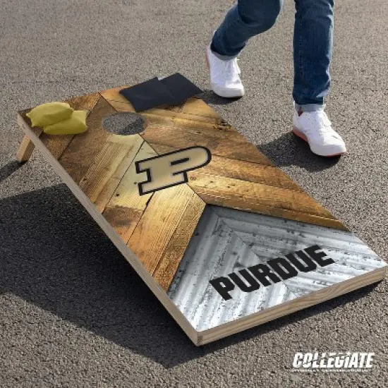 NCAA Purdue Boilermakers 2'x4' Wood Cornhole Set image {6}