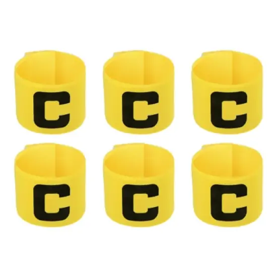 Unique Bargains Nylon Elastic Soccer Protective Captain Armband for Team Training 6 Pcs image {6}