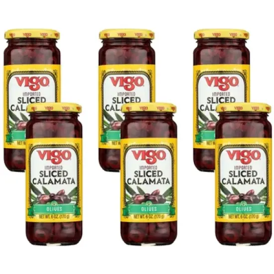 Vigo Sliced Kalamata Olives - 6 pack, 6 oz image {4}