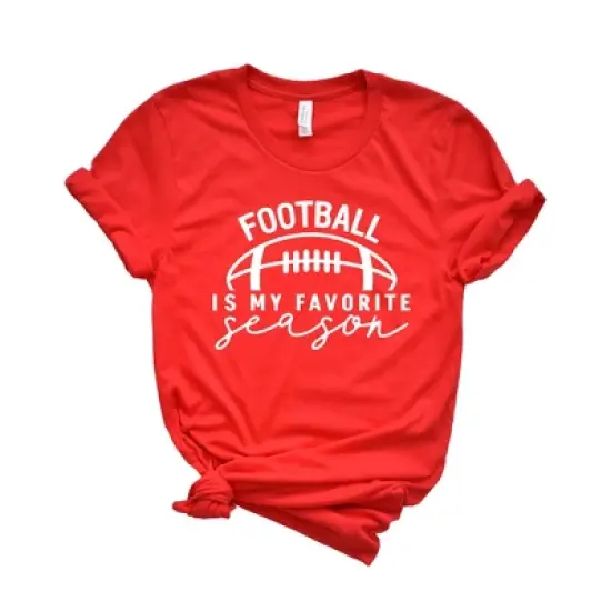 Simply Sage Market Women's Football Is My Favorite Season Ball Short Sleeve Graphic Tee image {5}