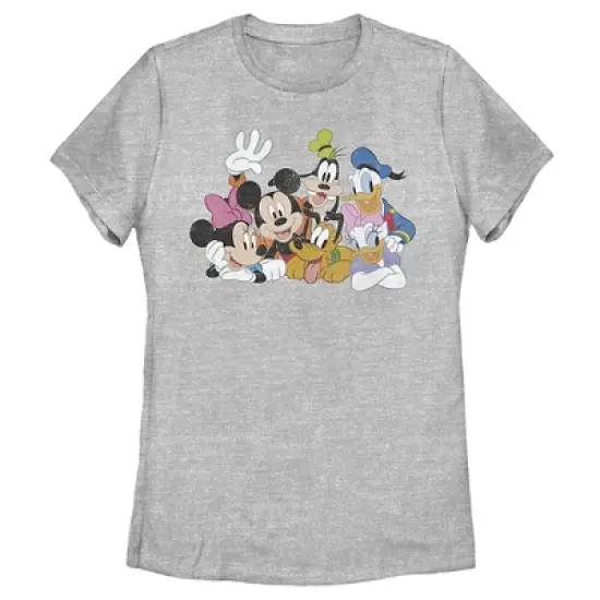 Women's Mickey & Friends Club House Group Shot T-Shirt image {3}