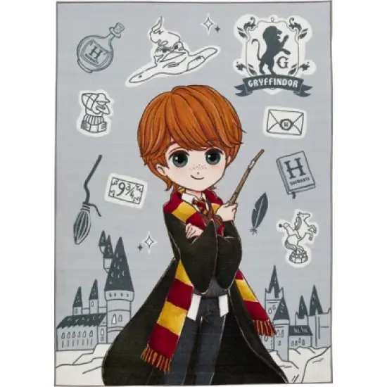 KC CUBS | Harry Potter Wizarding World Boy & Girl Kids Modern D&eacute;cor for Nursery Bedroom or Classroom Rug Carpet, Ron Weasley image {6}