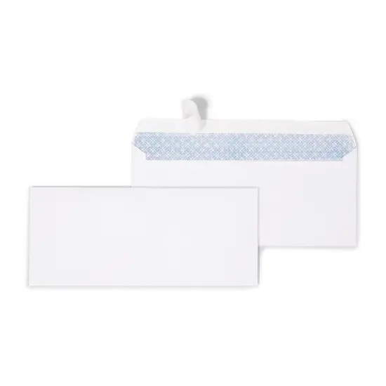 Staples Tear-Resistant Privacy-Tinted #10 Business Envelopes White (21573) image {4}