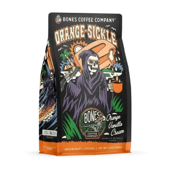Bones Coffee Company Orange Sickle 12 oz (Ground) image {6}