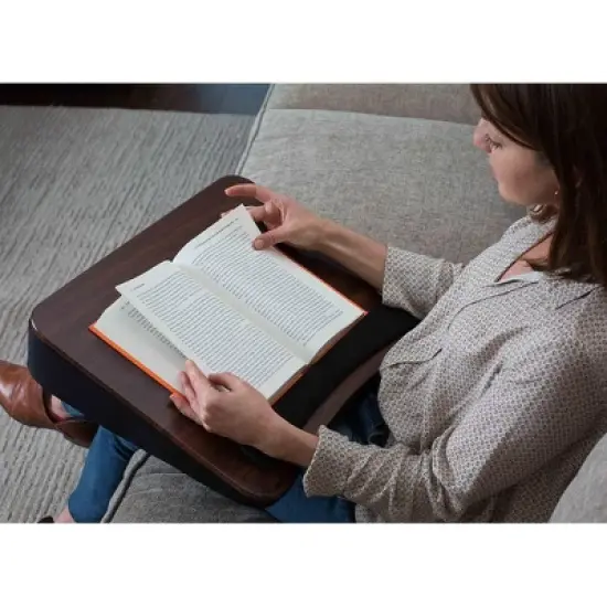 Sofia + Sam All Purpose Lap Desk (Wood top) with Memory Foam image {8}