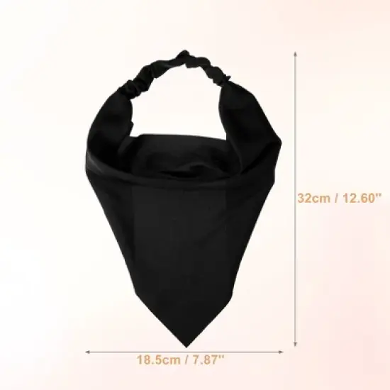 Unique Bargains Girl's Non Slip Triangle Hair Scarf Multicolour 12.6"x7.87" 6Pcs image {3}