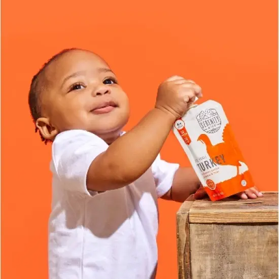 Serenity Kids Free Range Turkey with Organic Sweet Potato, Pumpkin & Beet Baby Food Pouch - 3.5oz image {8}